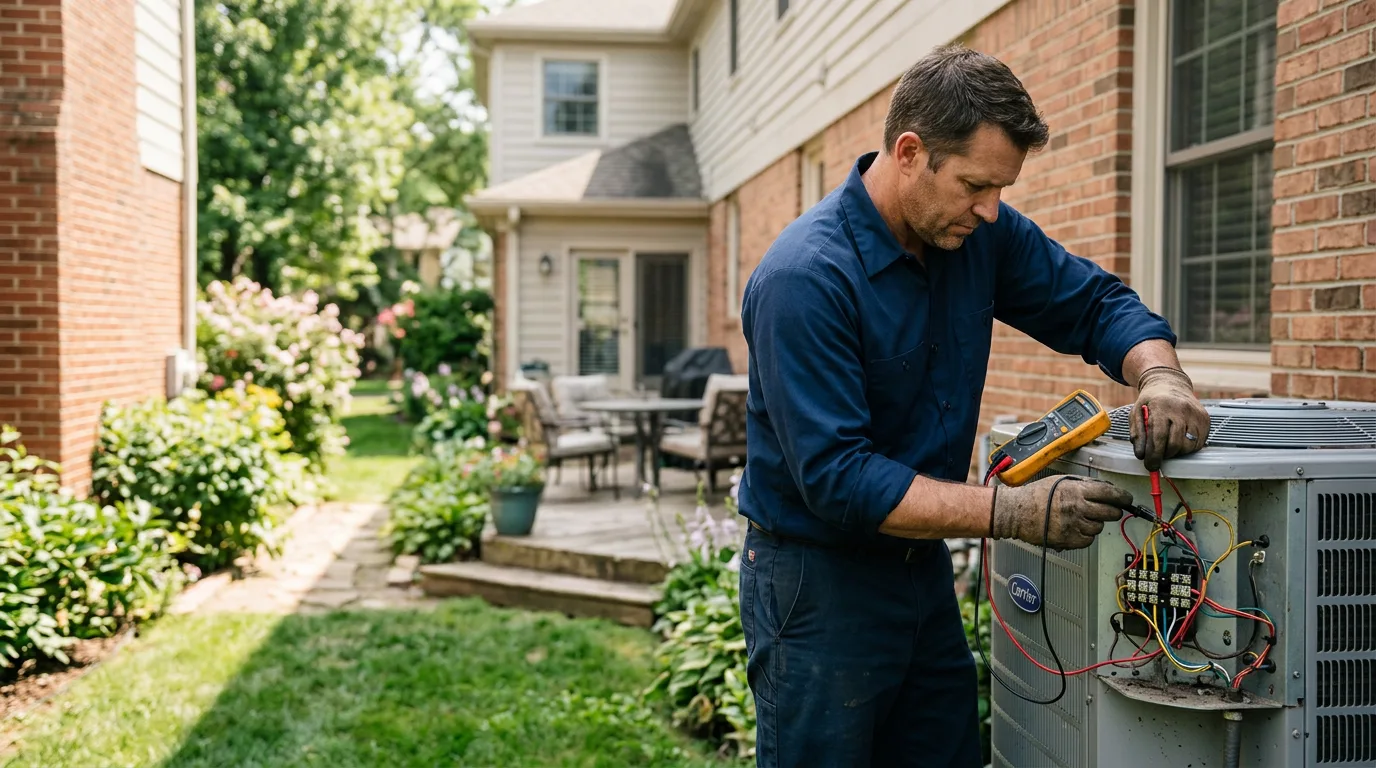 HVAC technician working near Flintstone, MD